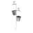 Matte Black Solar Powered Integrated LED Metal Pathway Light