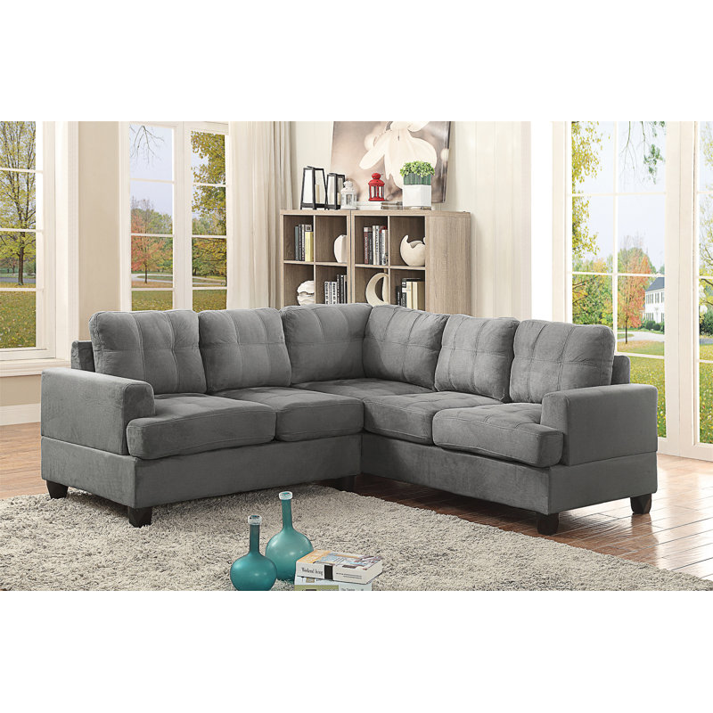 Penta Sandridge Sectional, Gray Fabric