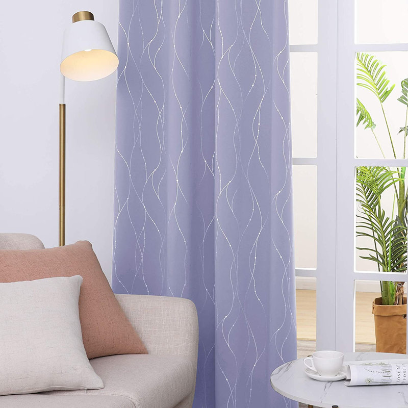 Cohmer Room Darkening Curtain Pair, 52" W x 84" L, Purple Grape