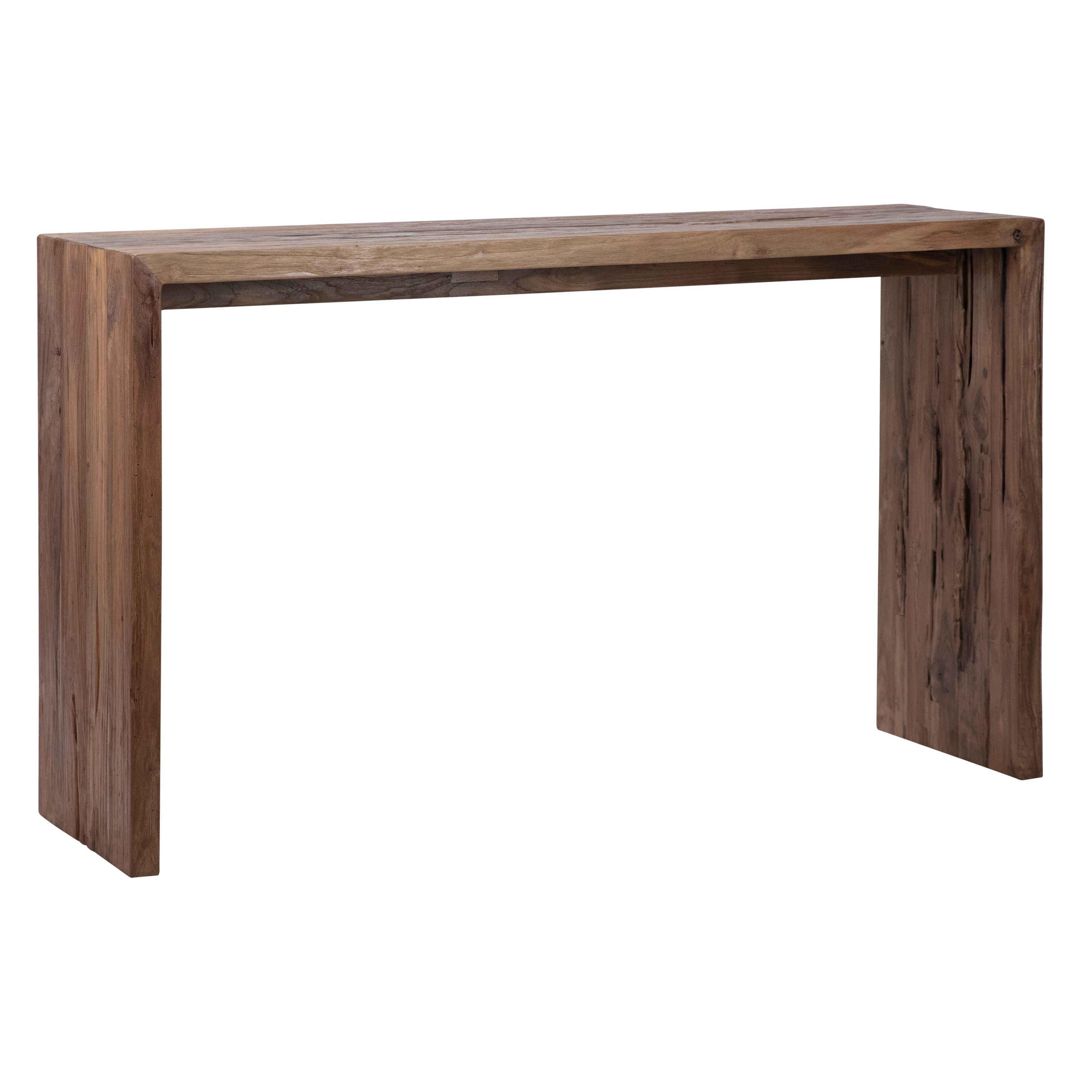 Unique Meera Art Desk Accessories Holder Table Top - Natural Teak Wood