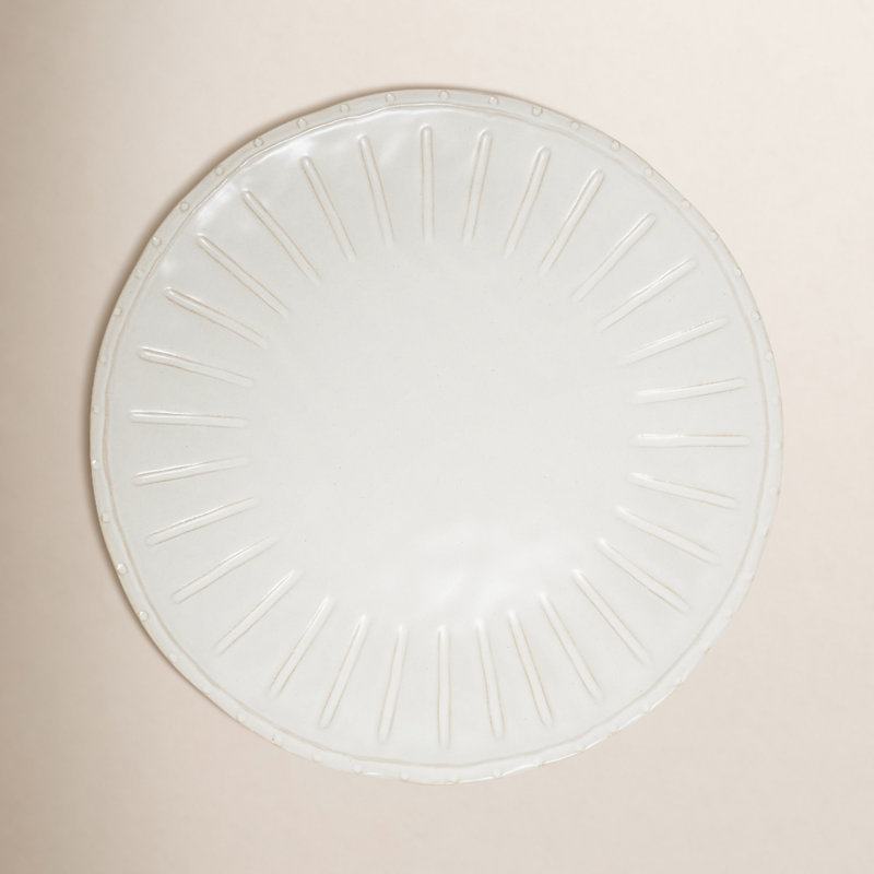 Ribbed Stoneware Dinner Plate (Set of 2)