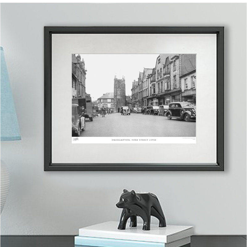 Okehampton, Fore Street C1950 by Francis Frith - Single Picture Frame Print, 45cm H x 60cm W x 2.3cm D
