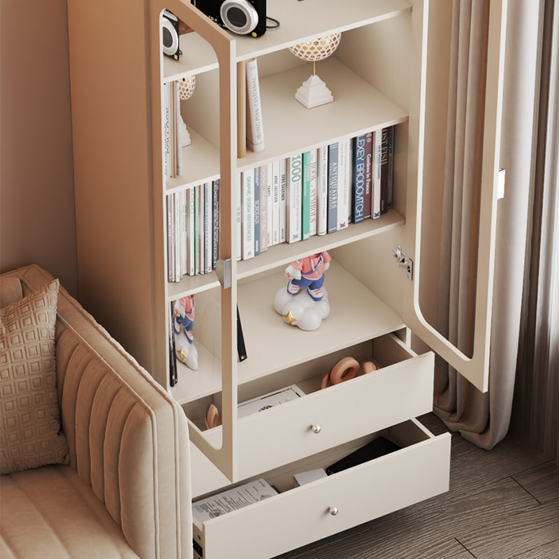 Bibliothèque à meubles de style français, (4 tablettes) H 70,87 po x l 31,5 po x P 15,75 po