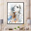 Portrait de femme abstraite mode grise - décoration murale sur toile glam