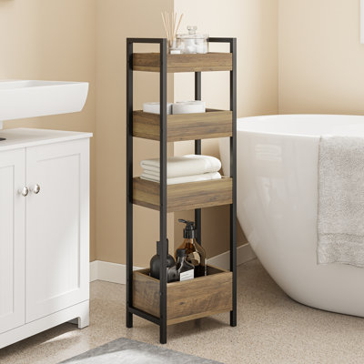 4-Tier MDF Bathroom Shelves
