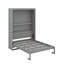 Lit escamotable double avec tablettes