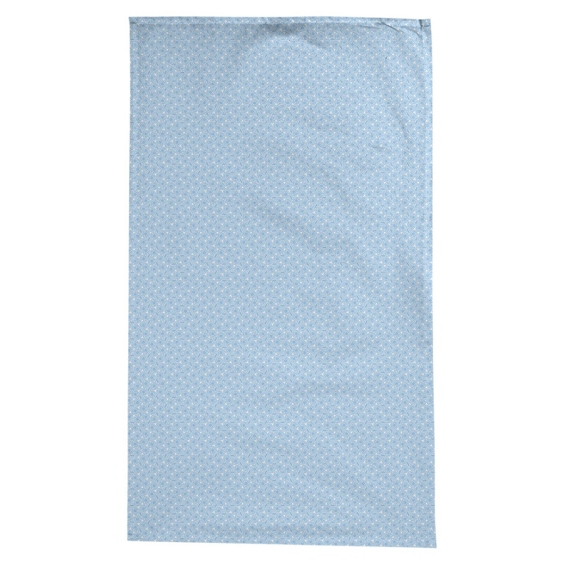 Nappe à motif géométrique 100% coton leffel, Bleu et pastel