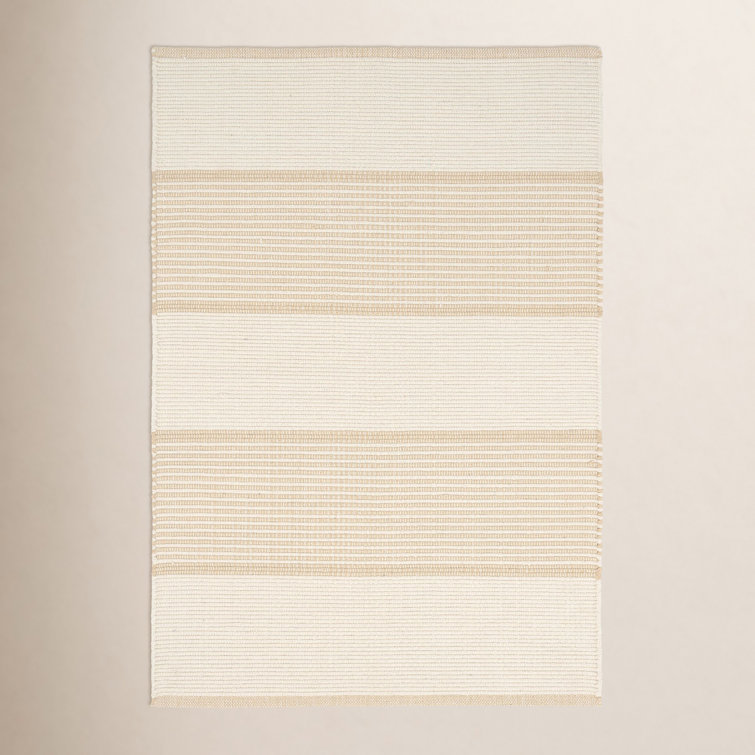 La Mirada Wheat Handwoven Cotton Rug