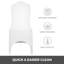 Polyester Box Cushion Dining Chair Slipcover
