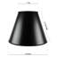 Abat-jour empire en papier H 9,5 po x l 12 po (Uno) en noir-133307998
