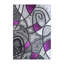 Tapis décoratif en oléfine à motif abstrait moderne Sioar-1219691927