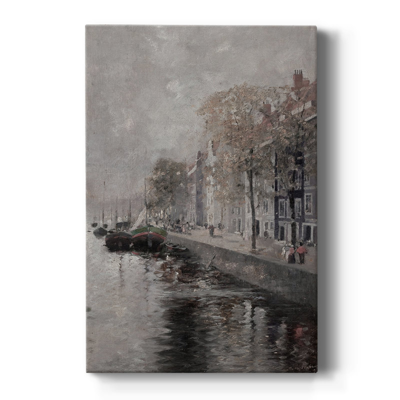 Paysage rétro CXLIV - galerie enveloppée Cavas, H 18 po x l 12 po