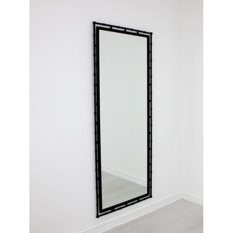 Jamison Rectangle Iron Mirror, Matte Black