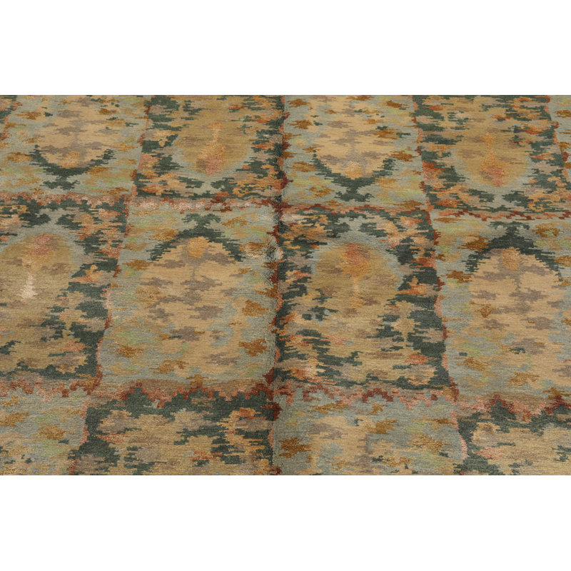 Tapis unique de 6 pi x 9 pi en jaune