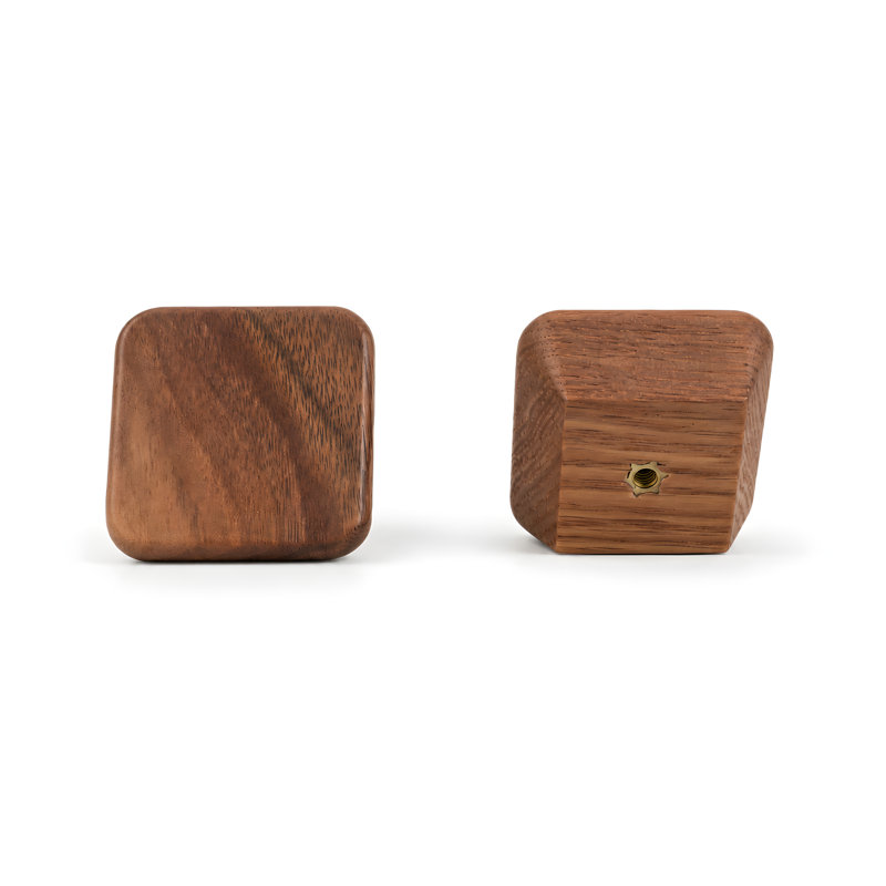 Solid Wood Square Cabinet Knob