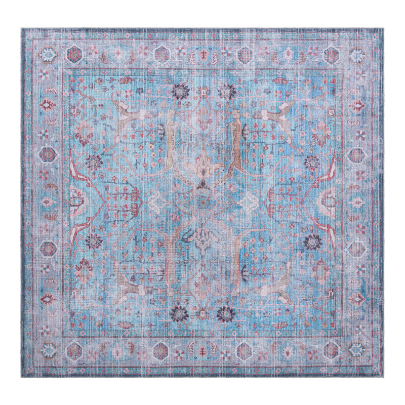 Tapis bleu Haight, Carré 10 pi 6 po x 10 pi 6 po