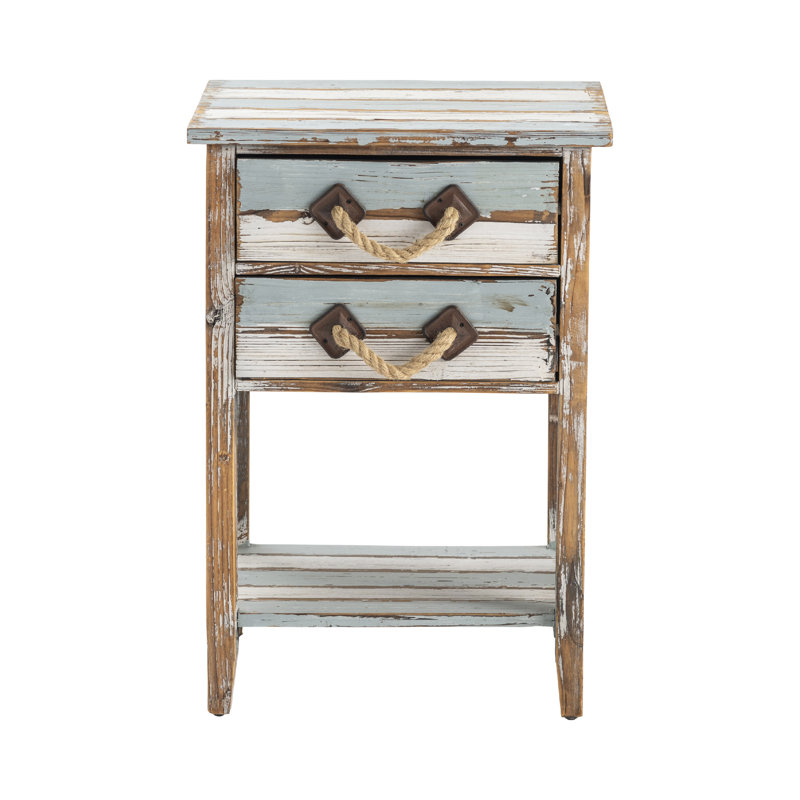 Swiftsure Solid Wood 2 - Drawer End Table