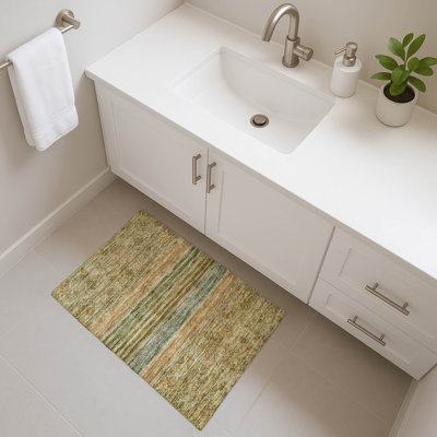 Premium Machine Washable Brennon AMF1641 Stripes Rug