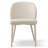 Modern Fully Upholstered Dining Chairs With Fabric-Wrapped Legs-2096628637
