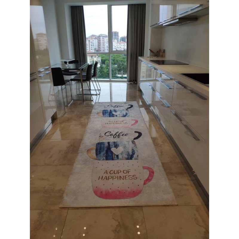 Tapis Mazzi avec envers antidérapant, Tapis de couloir 3 pi 3 po x 14 pi 9 po