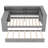 Twin Size Storage Platform Bed with Trundle, LED Lit Headboard, Charging Station and Built-In Desk-165206514