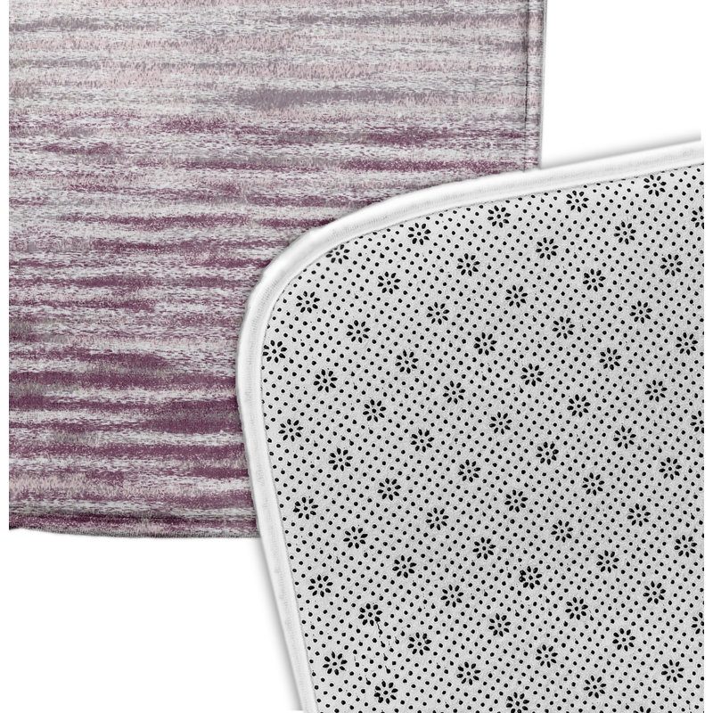Non-Slip Bath Mat, Purple, 34" W x 21" L