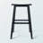 Strasburg Saddle Seat Bar Stool with Four Legs in Black, 28.64'' H X 17.62'' W X 15.67'' D-1046758504