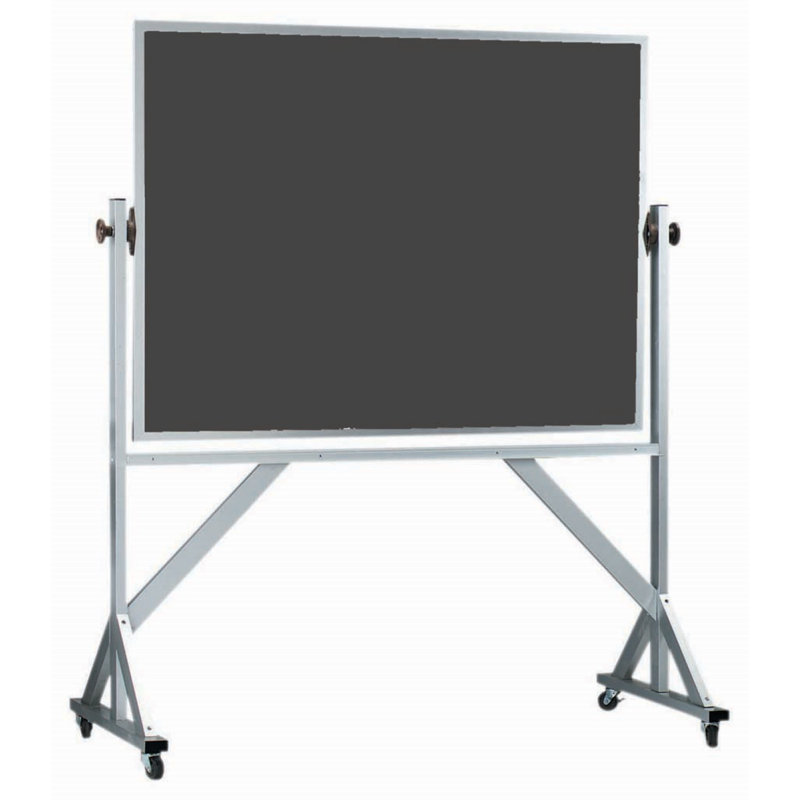 AARCO No Porcelain Metal Chalkboard, Slate, 3'6" H x 5' W