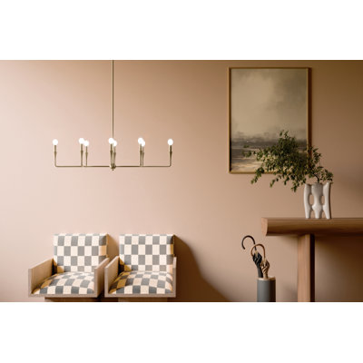 8 - Light Steel Dimmable Classic / Traditional Chandelier