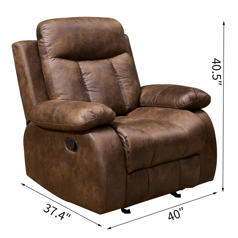 Fauteuil inclinable manuel oscillant standard de 40 po de largeur Coover