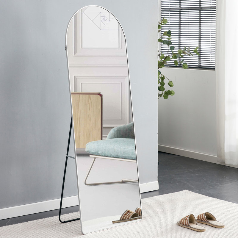 Keimon Mirror, 64.9" x 23.2", Silver