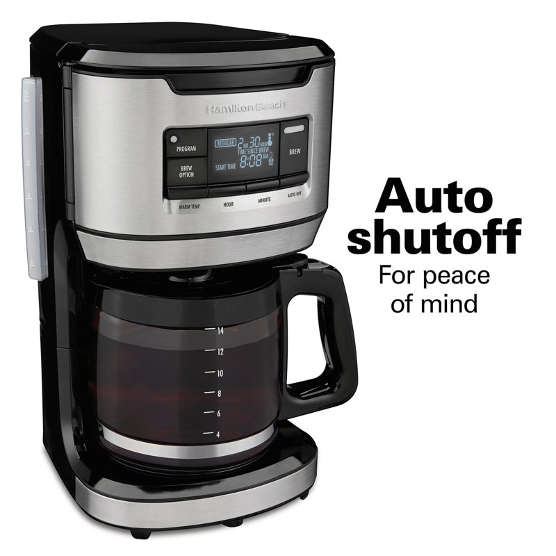 Hamilton Beach 14 cups Black/Silver Coffee Maker