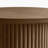22"Tall Pedestal Wood Round End Table, Handcrafted Solid Wood Fluted（Set Of 2）-1773295755