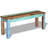 vidaXL Wooden Bench, Indoor/Outdoor Bench for Entryway Garden Park Potting Picnic, Handcrafted Vintage Style, Solid Reclaimed Wood, 43.3"x13.8"x17.7" Multicolor-587668278-587668279