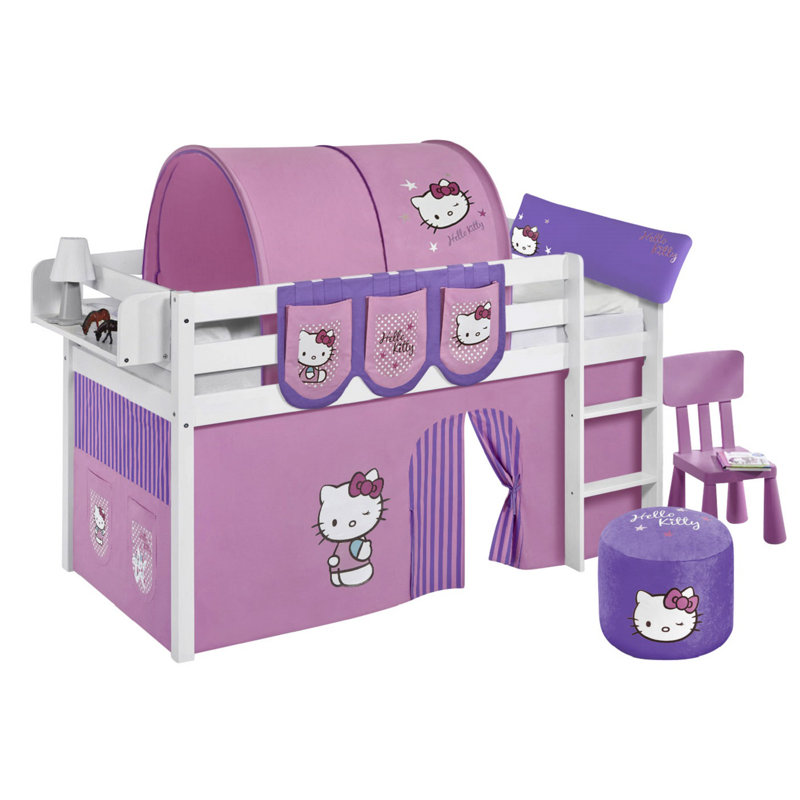 Hello Kitty Kids Loft Bed, Purple, Single (3')