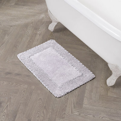 Laura Ashley Ruffle 100% Cotton Bath Rugs