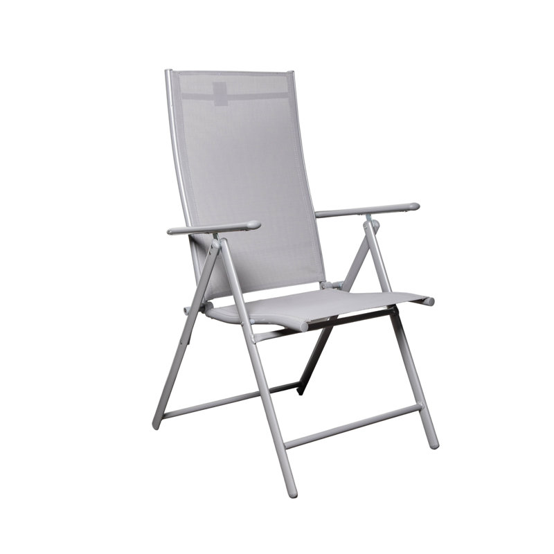 Foldable Outdoor Patio Dining Armchair, White