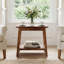 Table de bout en bois massif avec rangement (ensemble de 2)-1887045830