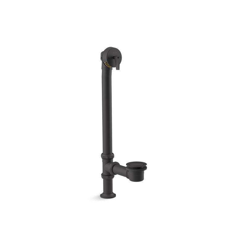 Drain de baignoire avec trop-plein Artifacts, Noir mat