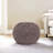 Knit Weave Pouf, 20” W X D 14” H, Brown, Modern Decor For Indoor Outdoor Areas Weave, 20x20x14 Inches, Design Spaces