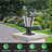 15"(H) Powered Outdoor Lantern, Modern Garden Light With LED For Pathways, Yards, And Driveways (1-Pack)