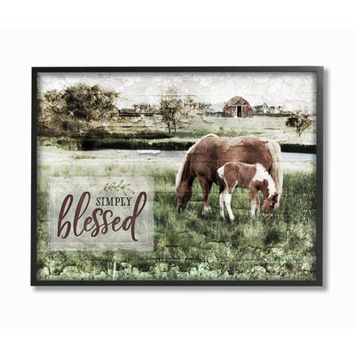 «Simply Blessed Distress Farm Yard Horses», photographie