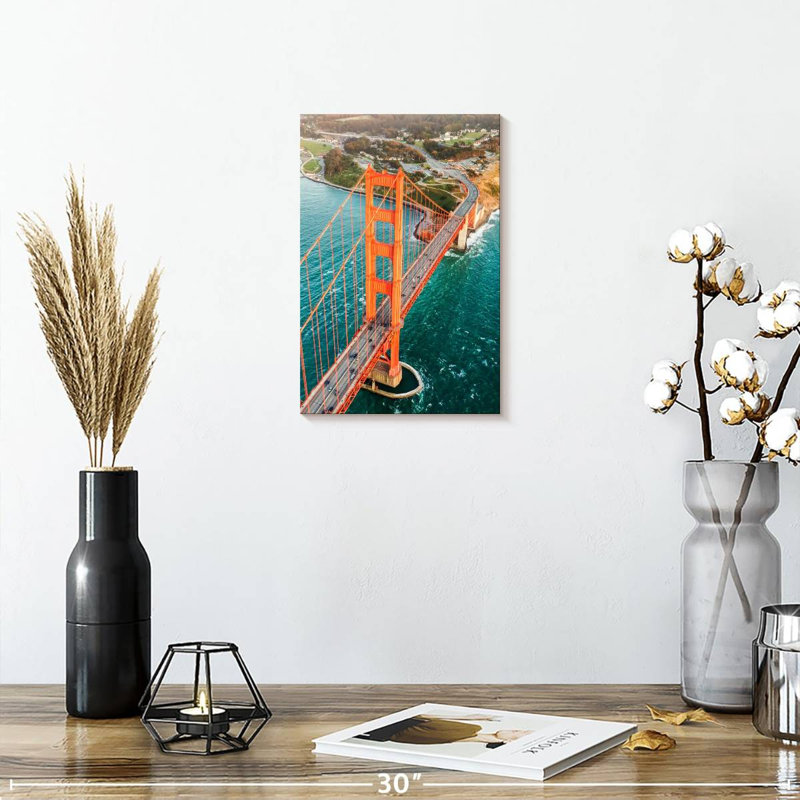 Aime le célèbre pont Golden Gate, H 12 po x l 8 po
