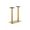 Bases de table 18 po x 36 po en acier inoxydable à finition dorée et noire pour l'intérieur, 74 lb ..