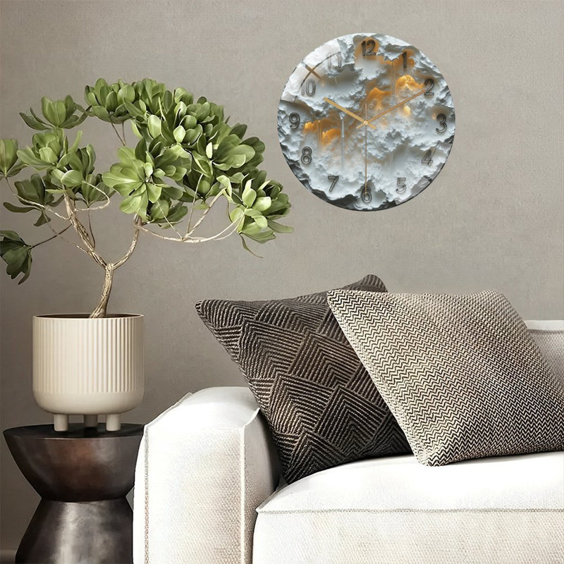 Horloge murale moderne 12 po Modern Design