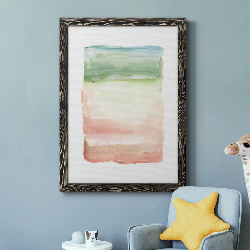Skye I - Peinture sur toile encadrée, Toile avec cadre noir, H 44 po x l 31 po x P 1 po
