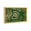 «Green Emerald Abstract Geode Glam», reproduction d'art moderne encadrée pour le bureau-68786441-68786440