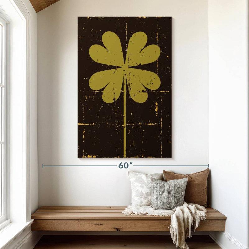 Harnek Grunge Clover, 51" H x 34" W