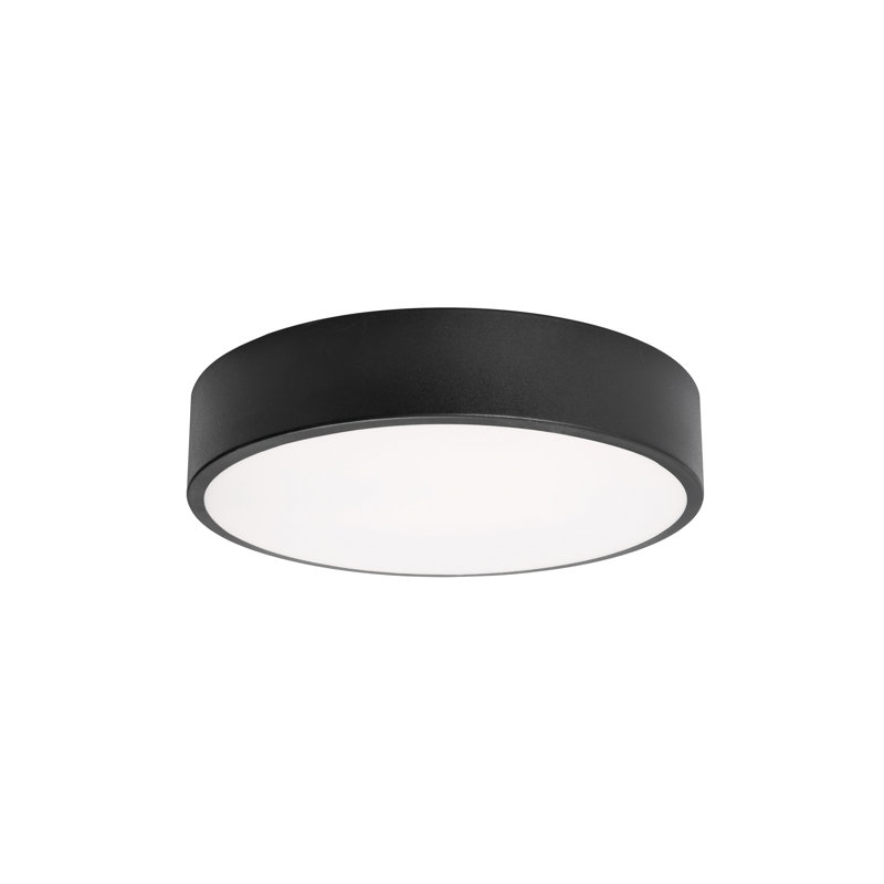 Plafonnier encastré à DEL Bailey, Noir, H 2,5 po x l 12 po x P 12 po