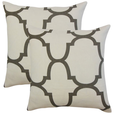  Geometric Linen Throw Pillow